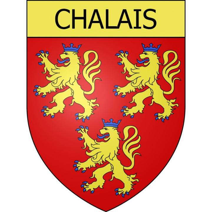Chalais 16 ville Stickers blason autocollant adhésif