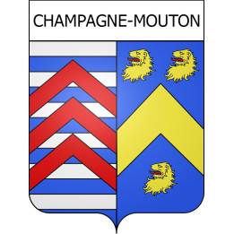 Stickers coat of arms Champagne-Mouton adhesive sticker