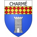 Pegatinas escudo de armas de Charmé adhesivo de la etiqueta engomada