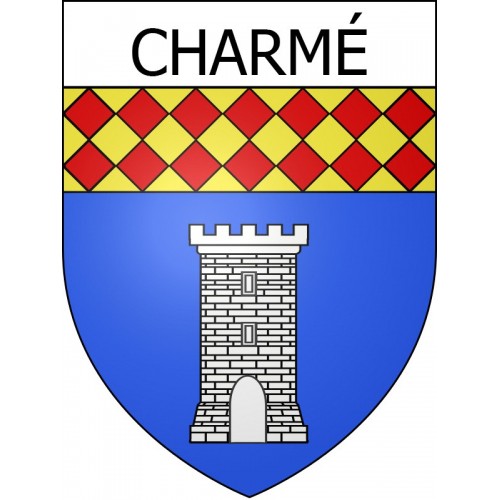 Charmé 16 ville Stickers blason autocollant adhésif