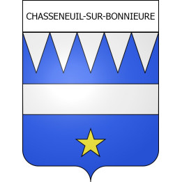 Chasseneuil-sur-Bonnieure Sticker wappen, gelsenkirchen, augsburg, klebender aufkleber