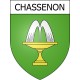 Stickers coat of arms Chassenon adhesive sticker