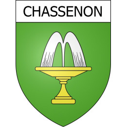 Stickers coat of arms Chassenon adhesive sticker