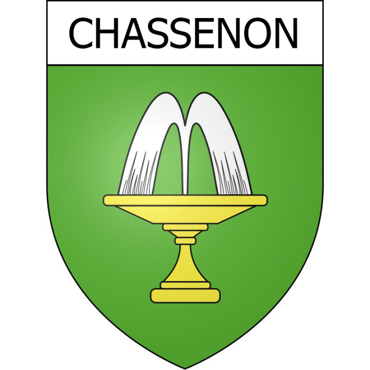 Chassenon Sticker wappen, gelsenkirchen, augsburg, klebender aufkleber