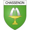 Adesivi stemma Chassenon adesivo