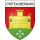 Pegatinas escudo de armas de Châteaubernard adhesivo de la etiqueta engomada