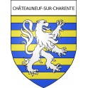 Châteauneuf-sur-Charente Sticker wappen, gelsenkirchen, augsburg, klebender aufkleber