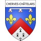 Cherves-Châtelars Sticker wappen, gelsenkirchen, augsburg, klebender aufkleber