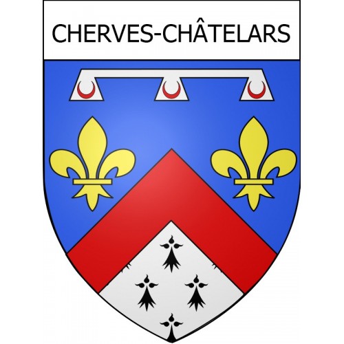 Adesivi stemma Cherves-Châtelars adesivo