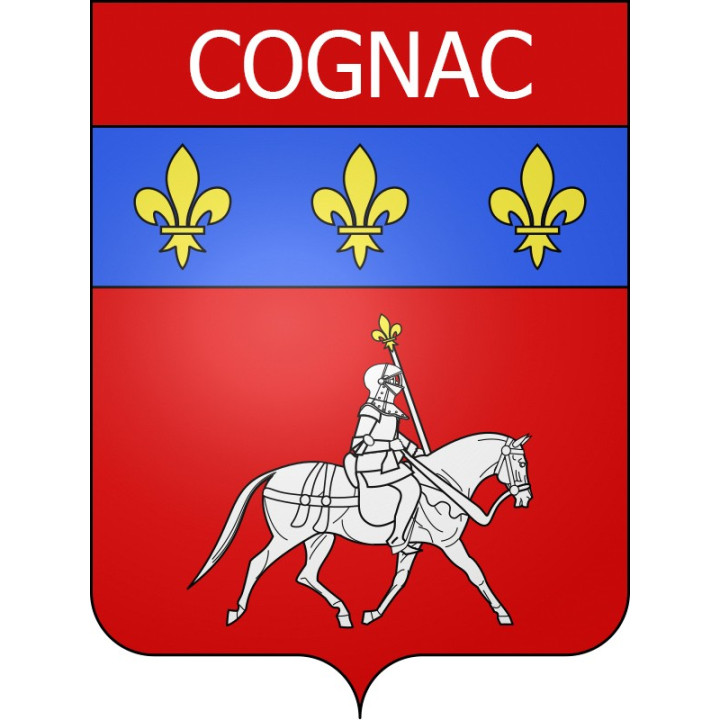 Cognac 16 ville Stickers blason autocollant adhésif