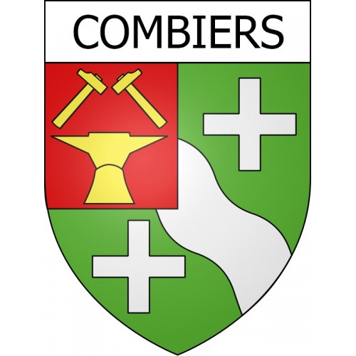 Combiers 16 ville Stickers blason autocollant adhésif