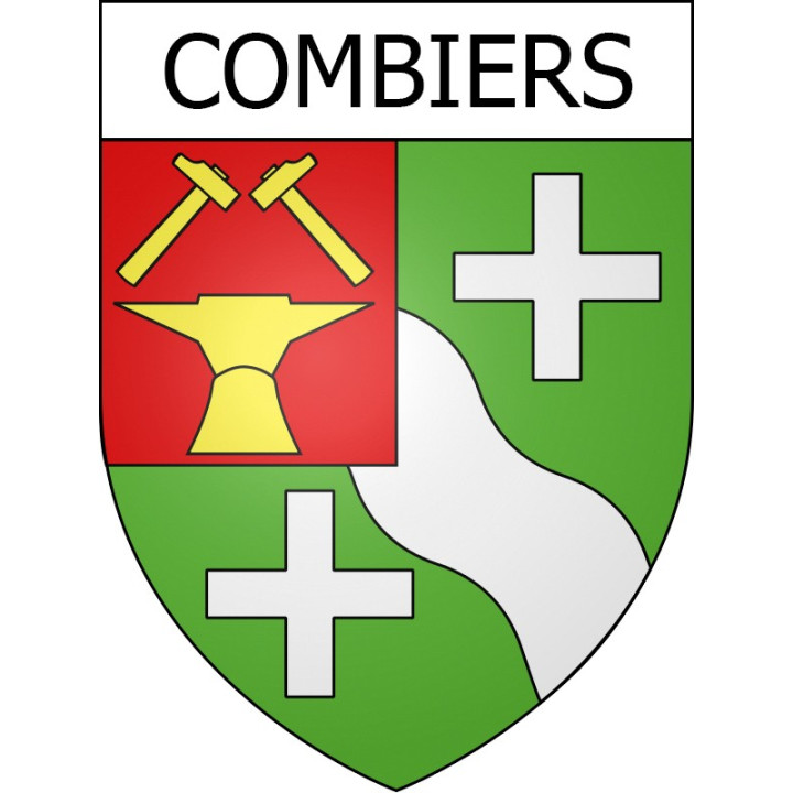 Combiers Sticker wappen, gelsenkirchen, augsburg, klebender aufkleber