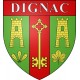 Dignac 16 ville Stickers blason autocollant adhésif