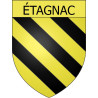 Étagnac Sticker wappen, gelsenkirchen, augsburg, klebender aufkleber