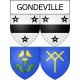 Stickers coat of arms Gondeville adhesive sticker
