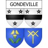 Stickers coat of arms Gondeville adhesive sticker