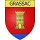 Grassac 16 ville Stickers blason autocollant adhésif