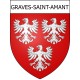 Graves-Saint-Amant 16 ville Stickers blason autocollant adhésif