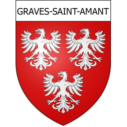 Stickers coat of arms Graves-Saint-Amant adhesive sticker