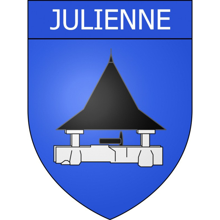 Julienne Sticker wappen, gelsenkirchen, augsburg, klebender aufkleber
