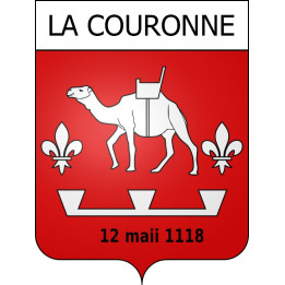 Stickers coat of arms La Couronne adhesive sticker