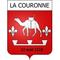 Stickers coat of arms La Couronne adhesive sticker