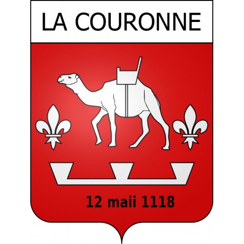 La Couronne 16 ville Stickers blason autocollant adhésif