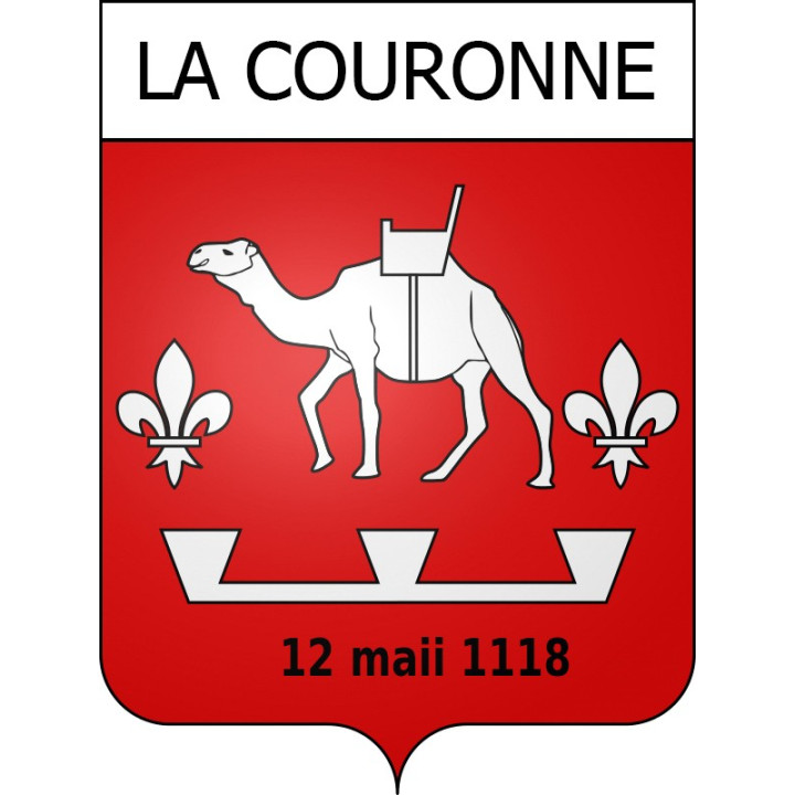 La Couronne 16 ville Stickers blason autocollant adhésif