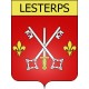 Stickers coat of arms Lesterps adhesive sticker