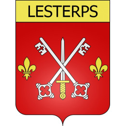 Stickers coat of arms Lesterps adhesive sticker