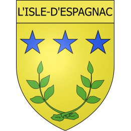 Stickers coat of arms L'Isle-d'Espagnac adhesive sticker