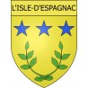 L'Isle-d'Espagnac 16 ville Stickers blason autocollant adhésif