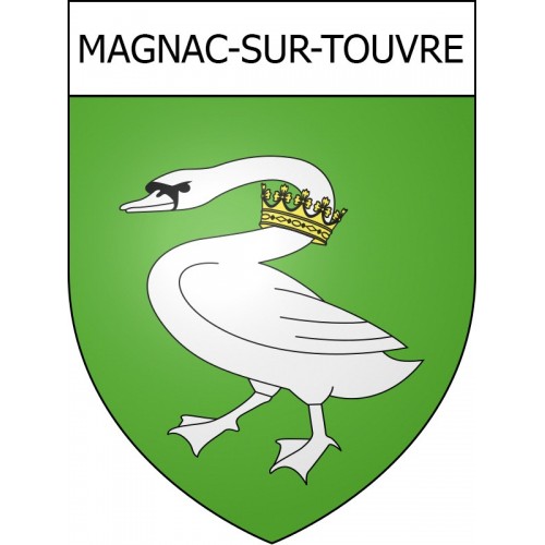 Magnac-sur-Touvre 16 ville Stickers blason autocollant adhésif