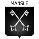 Mansle 16 ville Stickers blason autocollant adhésif