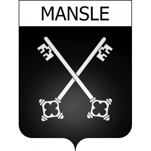 Mansle 16 ville Stickers blason autocollant adhésif