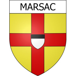 Stickers coat of arms Marsac adhesive sticker