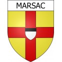 Marsac 16 ville Stickers blason autocollant adhésif