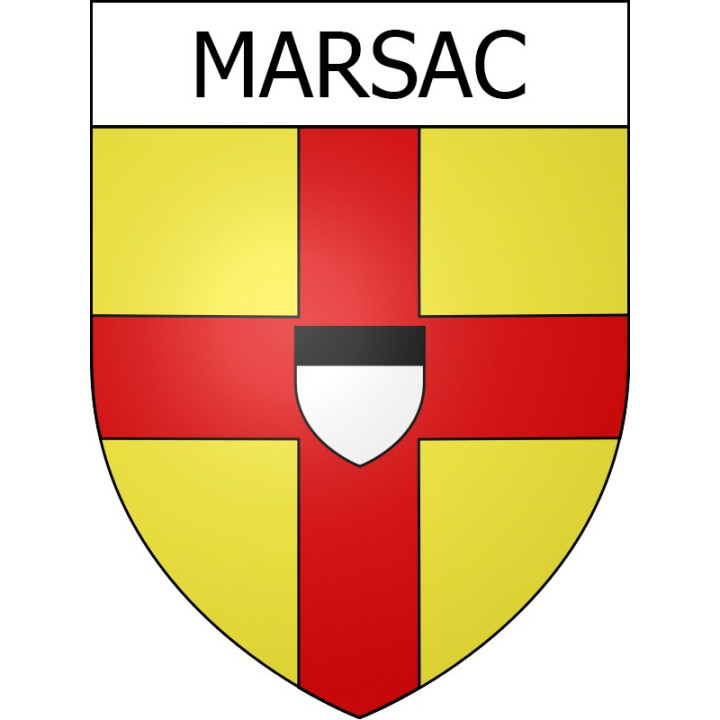 Stickers coat of arms Marsac adhesive sticker