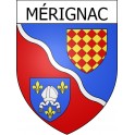 Pegatinas escudo de armas de Mérignac adhesivo de la etiqueta engomada