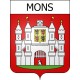 Mons 16 ville Stickers blason autocollant adhésif