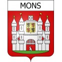 Mons 16 ville Stickers blason autocollant adhésif