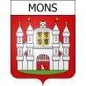 Mons 16 ville Stickers blason autocollant adhésif