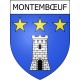 Montembœuf 16 ville Stickers blason autocollant adhésif