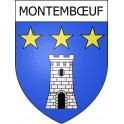 Montembœuf 16 ville Stickers blason autocollant adhésif