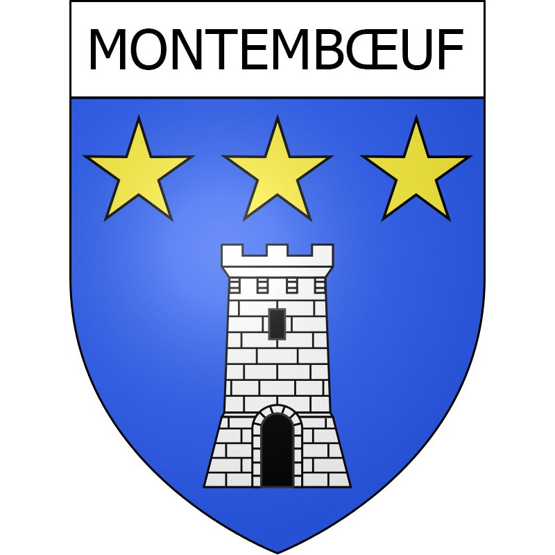 Montembœuf Sticker wappen, gelsenkirchen, augsburg, klebender aufkleber