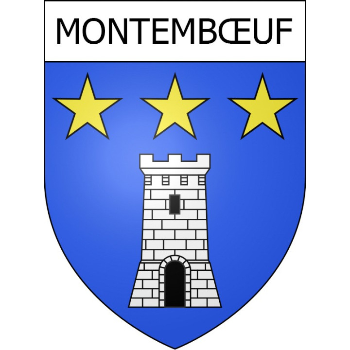 Montembœuf Sticker wappen, gelsenkirchen, augsburg, klebender aufkleber