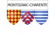 Montignac-Charente Sticker wappen, gelsenkirchen, augsburg, klebender aufkleber