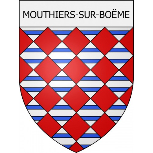 Stickers coat of arms Mouthiers-sur-Boëme adhesive sticker