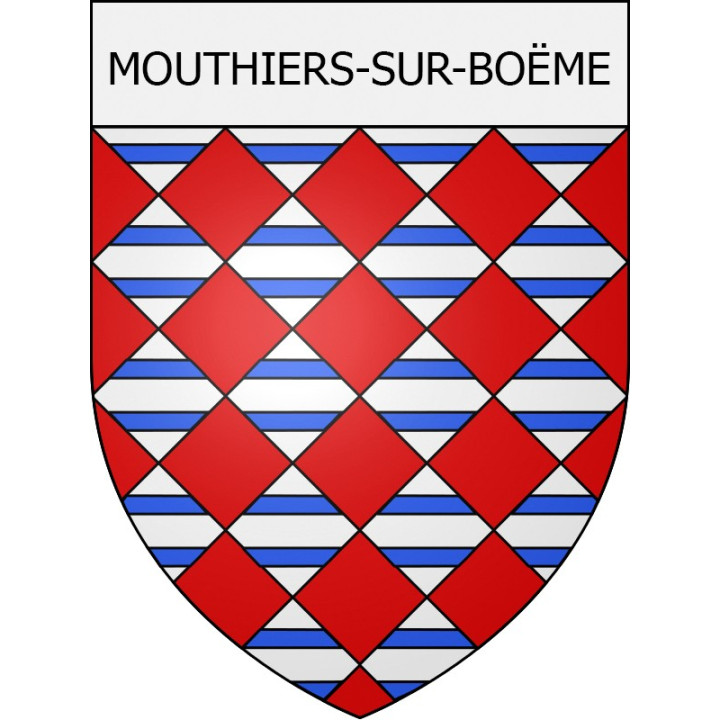 Mouthiers-sur-Boëme 16 ville Stickers blason autocollant adhésif