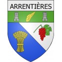 arrentières 10  ville Stickers blason autocollant adhésif